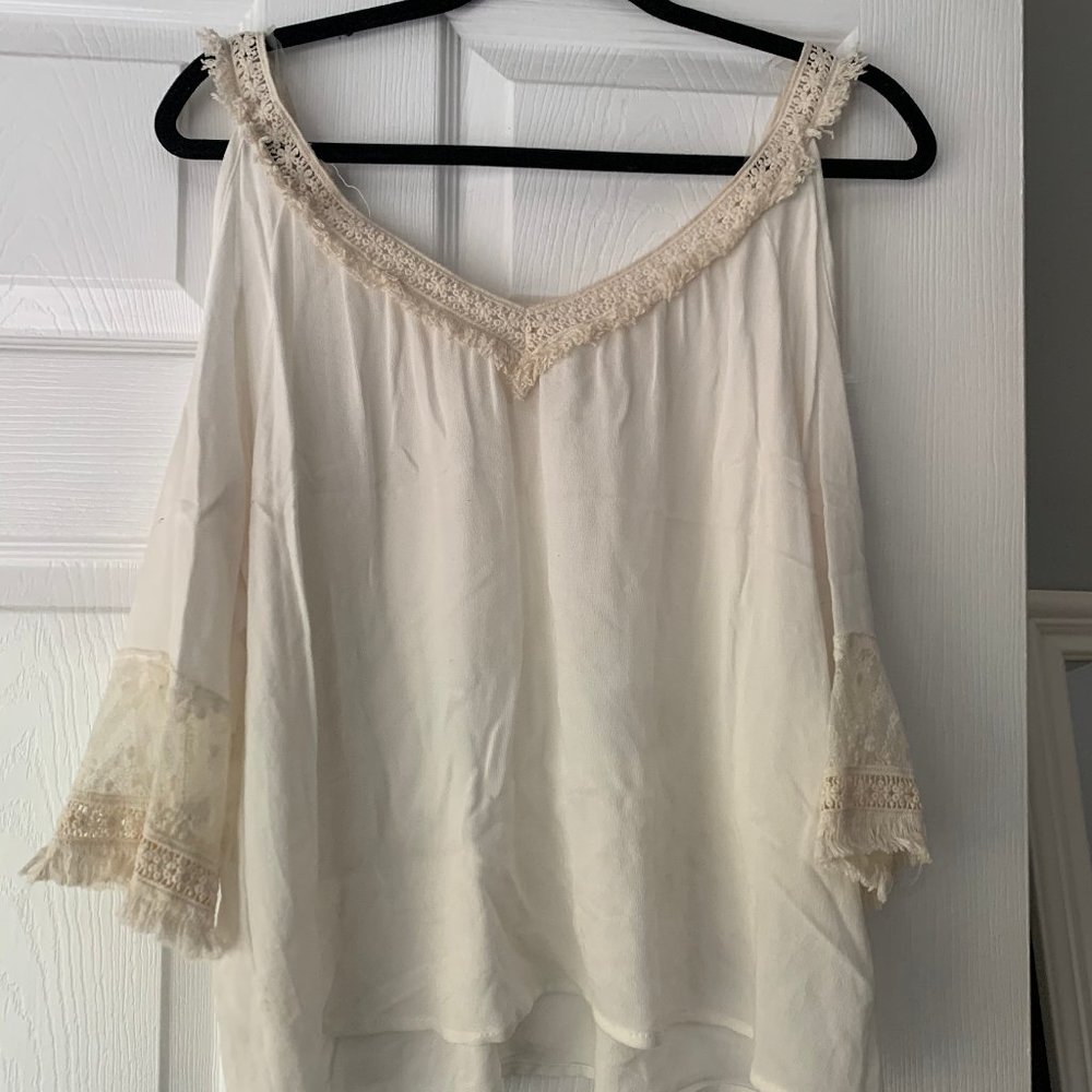 Bohemian cream top